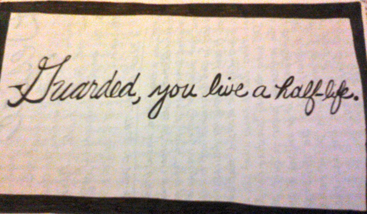 From my journal, after waking from the dream.