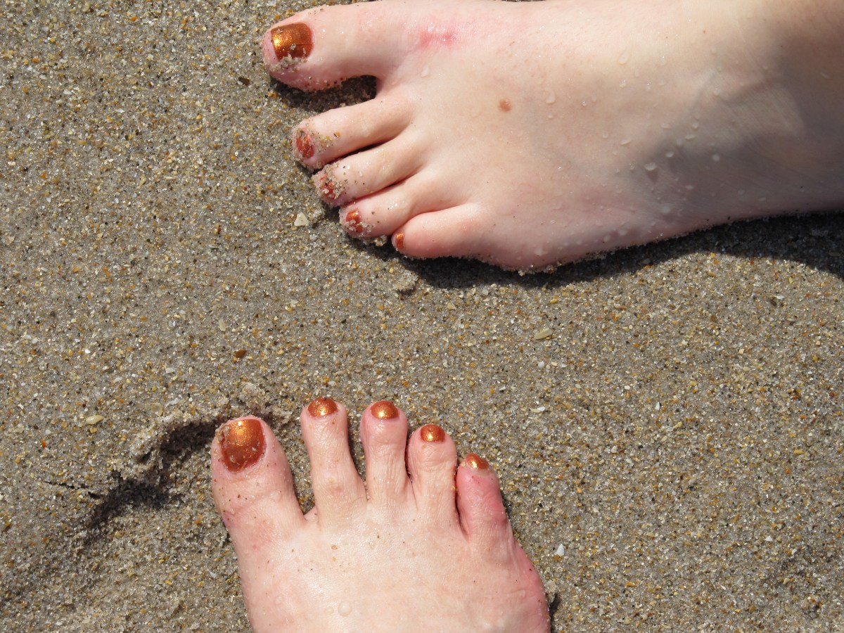 Molly and I got pedicures at different times before a trip to Florida last spring and, unplanned, selected the same polish color.