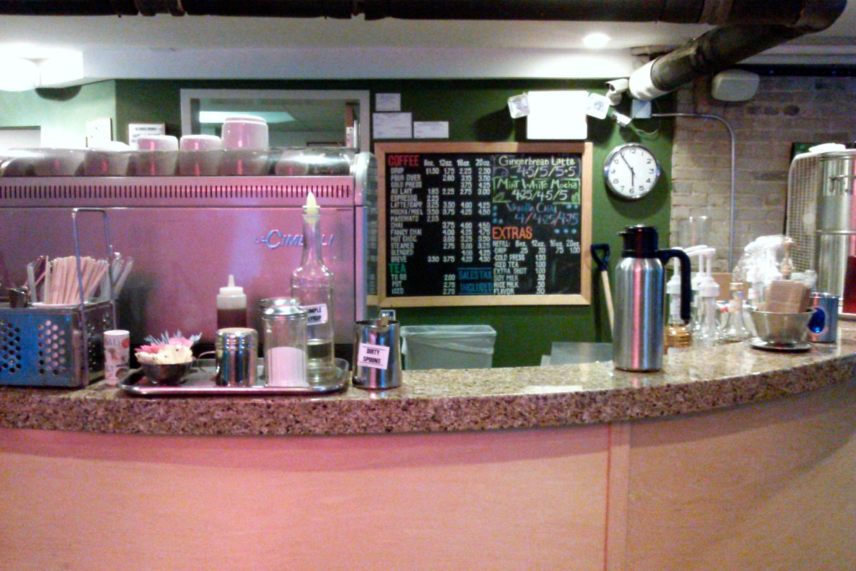 The coffee bar at The Boiler Room.