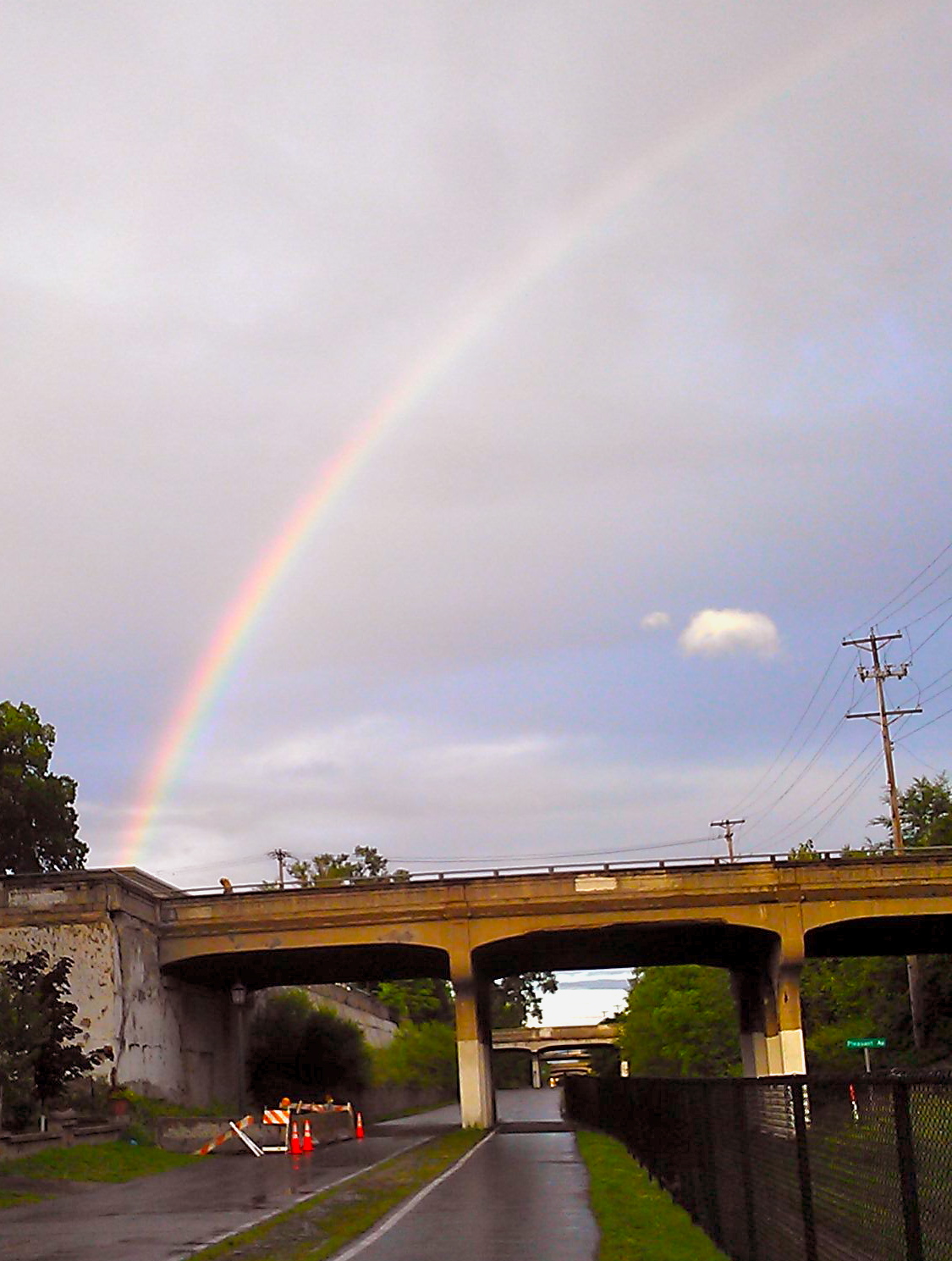Rainbow over the Midtown Greenway